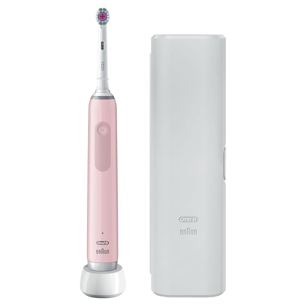 Oral-B Pro 3 - 3500 - Pink Electric Toothbrush, 1 Handle